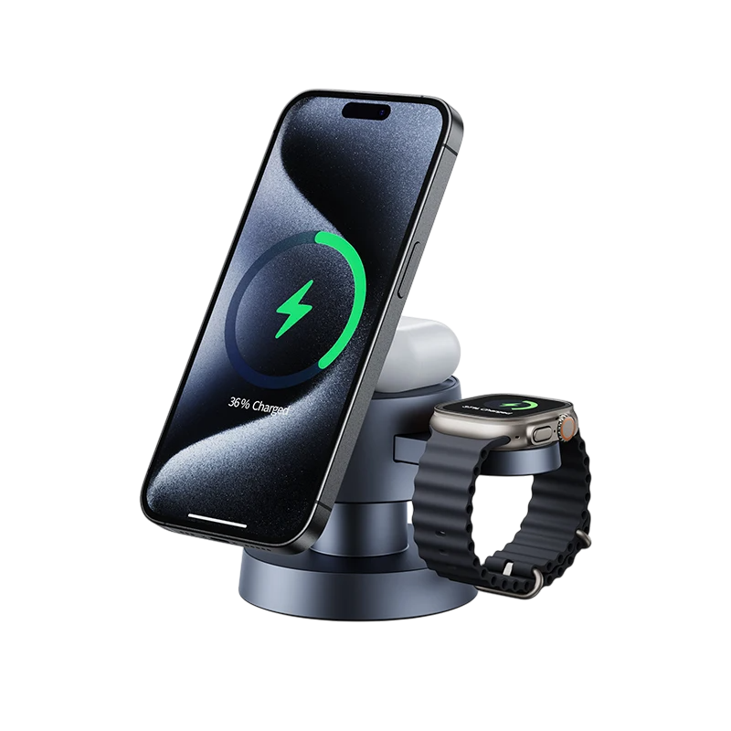 3-in-1 Magnetic Wireless Charging Station